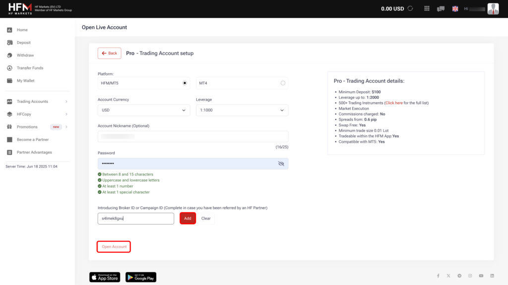 Additional Account HFM5